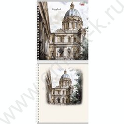 Тетрадь  96л клетка/спираль "Очаровывающая архитектура" ассорти | Фото 3