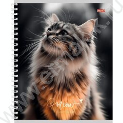 Тетрадь  96л клетка/спираль "Пушистые котики-1" ассорти | Фото 2