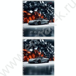 Тетрадь  96л клетка/спираль "Премиальные машины" ассорти | Фото 3