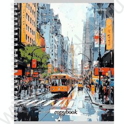 Тетрадь  96л клетка/спираль "Улицы мегаполиса" ассорти | Фото 3