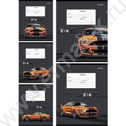 Тетрадь  12л клетка "Кутая тачка" 5видов | Фото 1