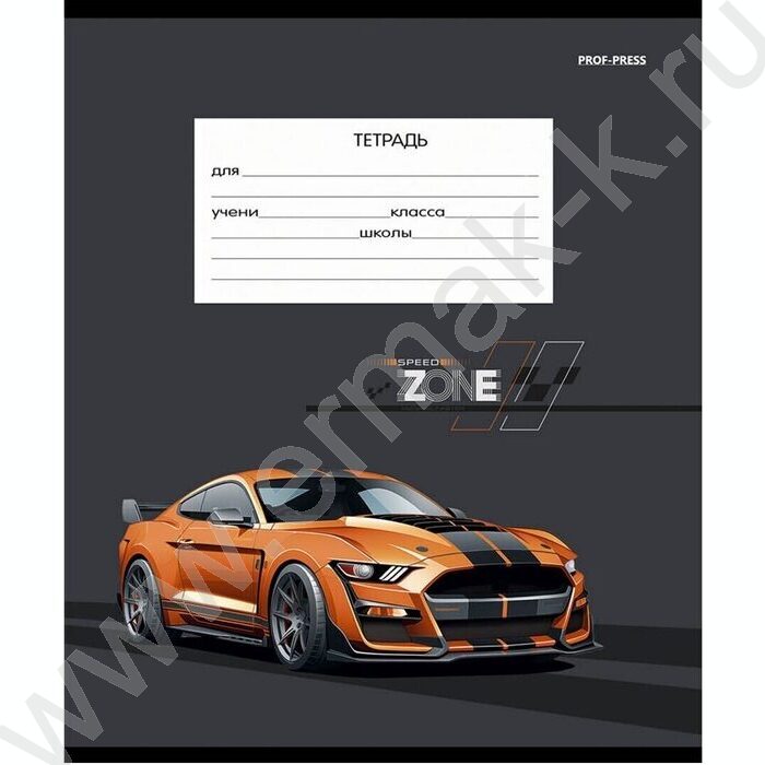 Тетрадь  12л клетка "Кутая тачка" 5видов | Фото 6