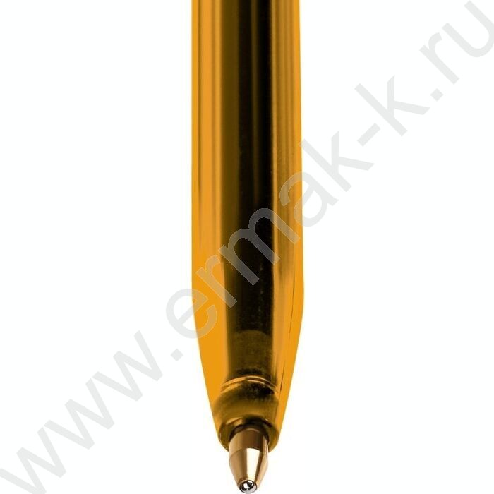 Ручка шар 1,0мм "111" синяя тонированный оранжевый корпус | Фото 3