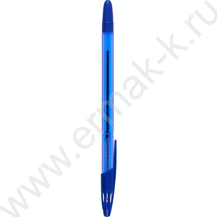 Ручка шар 0,7мм "555" синяя тонированный корпус | Фото 3