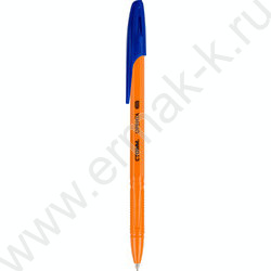 Ручка шар 0,7мм "Орбита 100" синяя оранжевый корпус | Фото 2