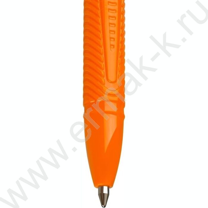 Ручка шар 0,7мм "Орбита 100" синяя оранжевый корпус | Фото 4