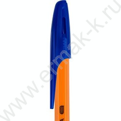 Ручка шар 0,7мм "Орбита 100" синяя оранжевый корпус | Фото 5