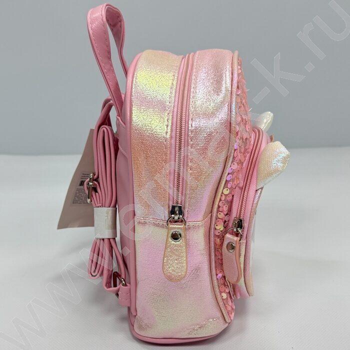 Рюкзак 21*20*10см. "Котенок" пайетки /розовый | Фото 2