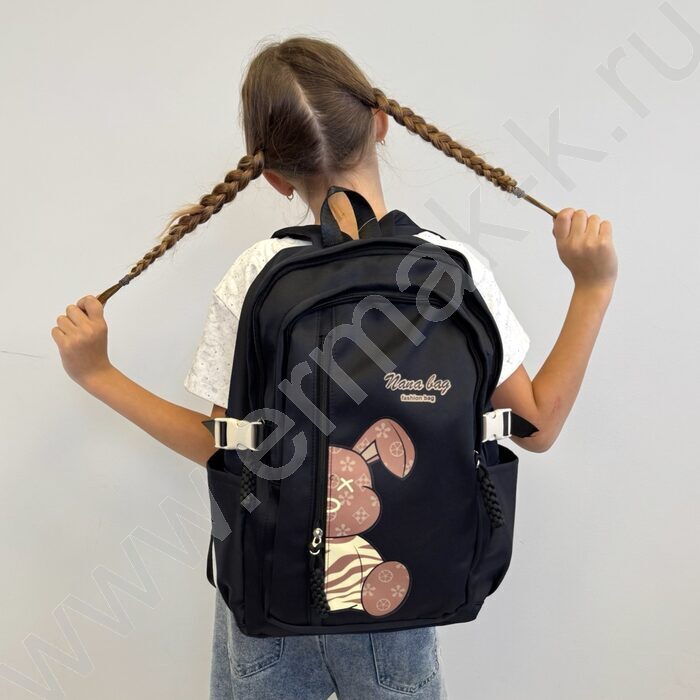 Рюкзак "Заяц" 42*30*13см. /черный | Фото 5