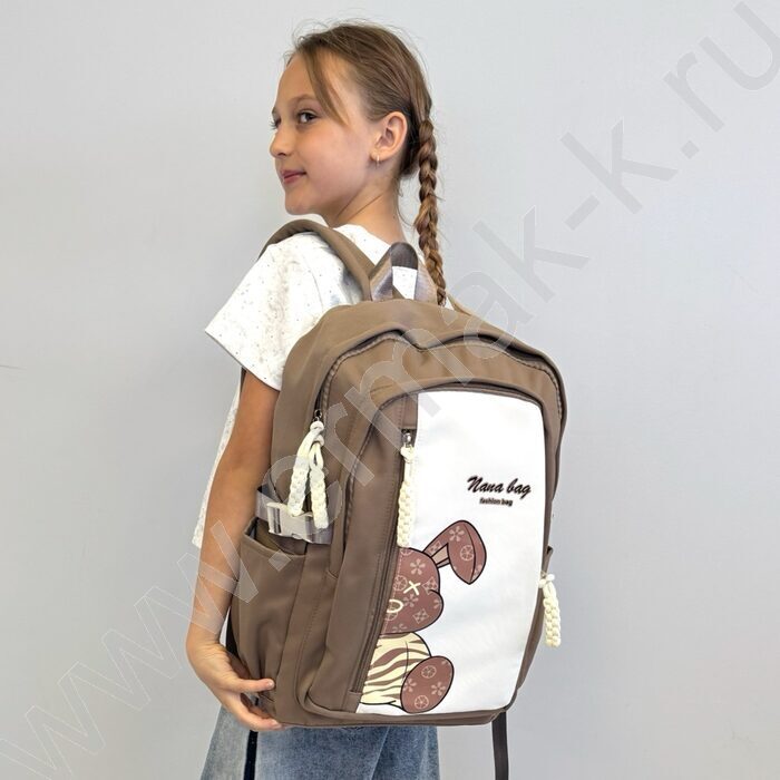 Рюкзак "Заяц" 42*30*13см. /коричневый | Фото 5