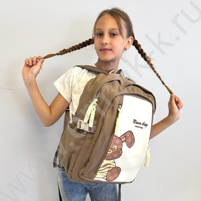 Рюкзак "Заяц" 42*30*13см. /коричневый | Фото 6