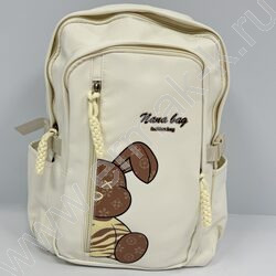 Рюкзак "Заяц" 42*30*13см. /молочный | Фото 2