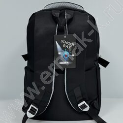 Рюкзак 44*31*14см. "Капибара" /черный + 3 значка | Фото 4