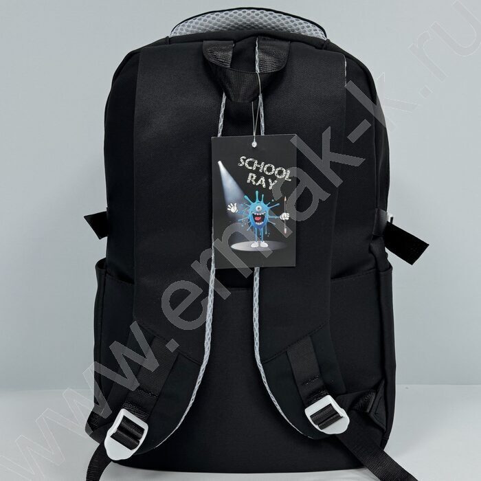 Рюкзак 44*31*14см. "Капибара" /черный + 3 значка | Фото 4