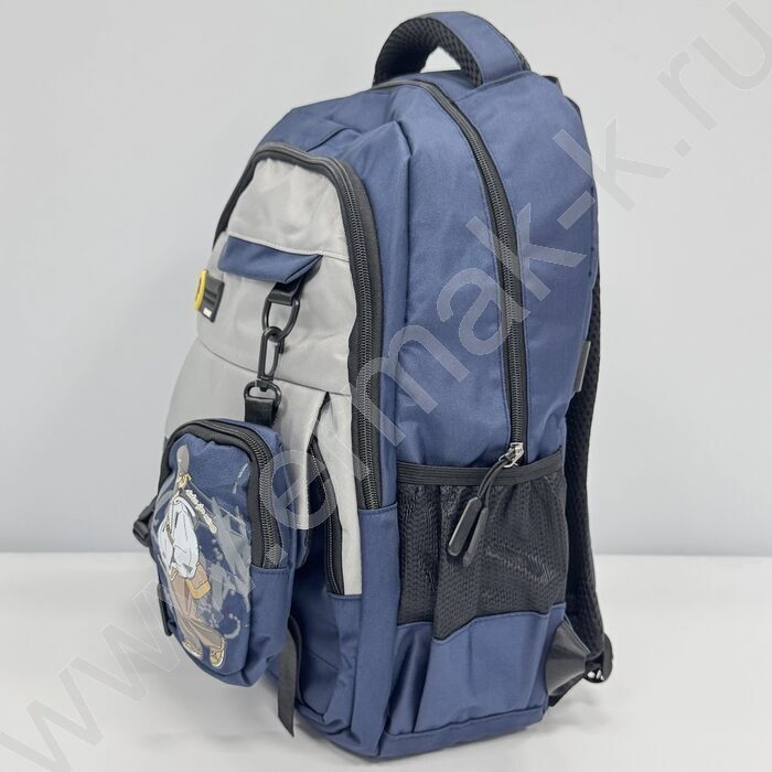 Ранец с кошельком 46*31*17см. /синий | Фото 2