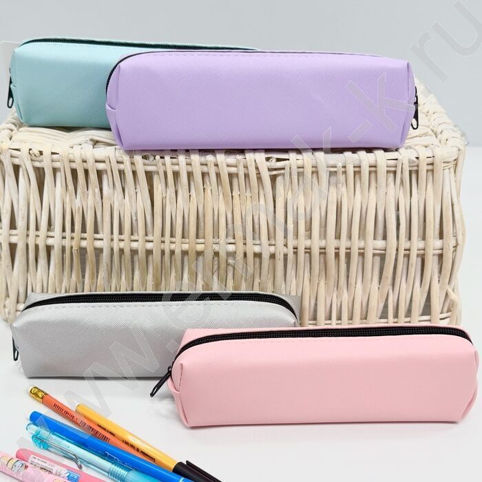 Пенал-косметичка "Pastel" /20*3*6см. /ассорти, полиэстер | Фото 5