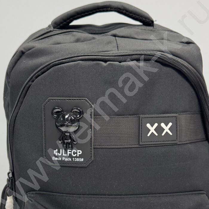 Ранец  с медведем  46*32*14см.  /черный, полиэстр | Фото 4