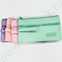 Пенал-косметичка "Style Pastel" 19,5*11см. /ассорти, полиэстер NEW | Фото 2