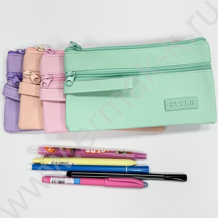 Пенал-косметичка "Style Pastel" 19,5*11см. /ассорти, полиэстер | Фото 3