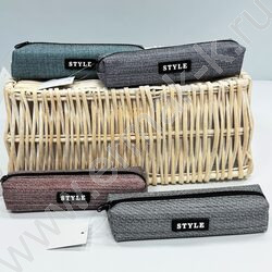 Пенал-косметичка "Style Standart" 20*5*3,5см. /ассорти, полиэстер NEW | Фото 6