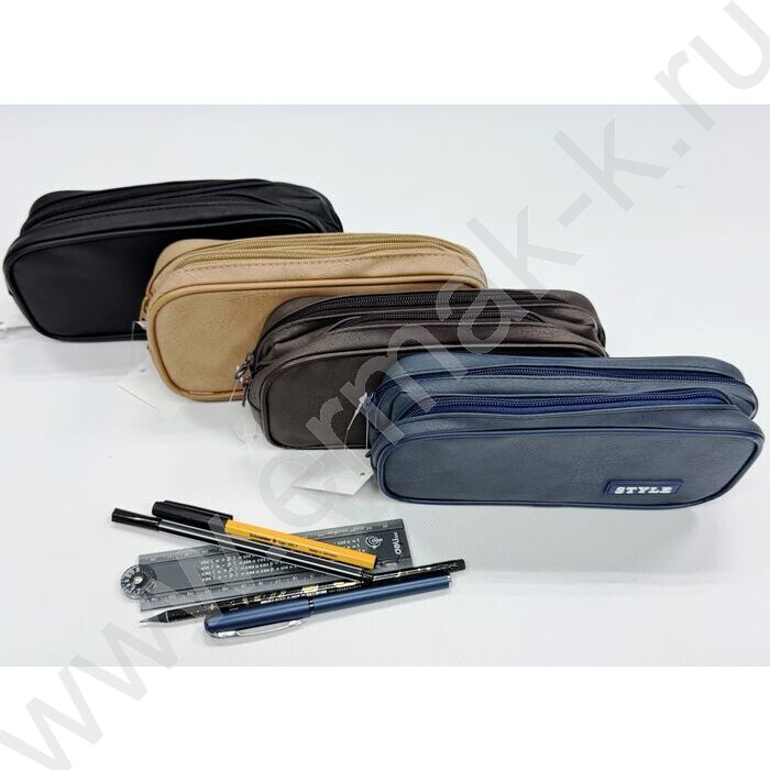 Пенал-косметичка "Style Casual" 21*9,5*6см. /ассорти, полиэстер | Фото 2