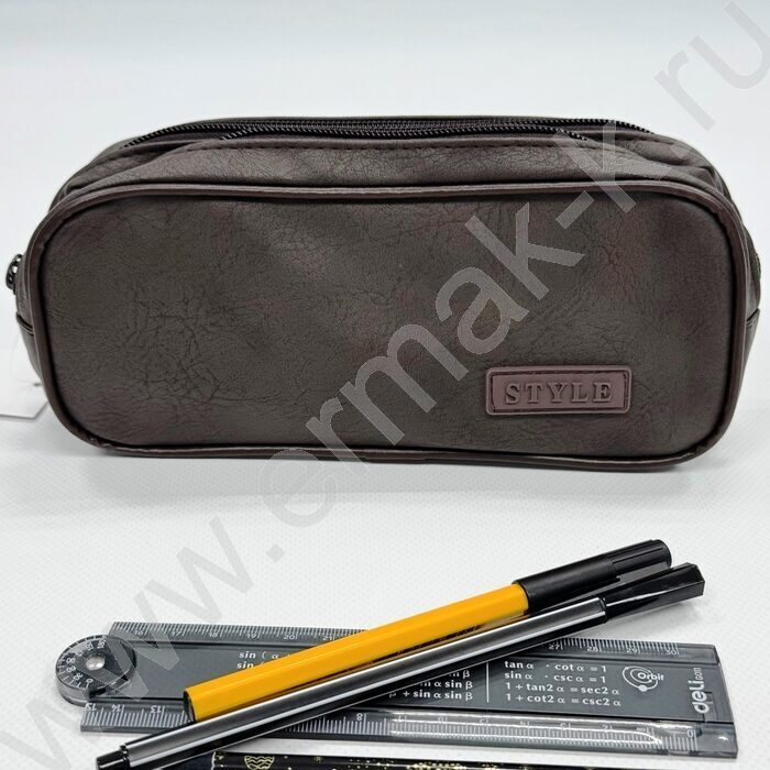 Пенал-косметичка "Style Casual" 21*9,5*6см. /ассорти, полиэстер | Фото 5