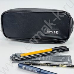 Пенал-косметичка "Style Casual" 21*9,5*6см. /ассорти, полиэстер NEW | Фото 7