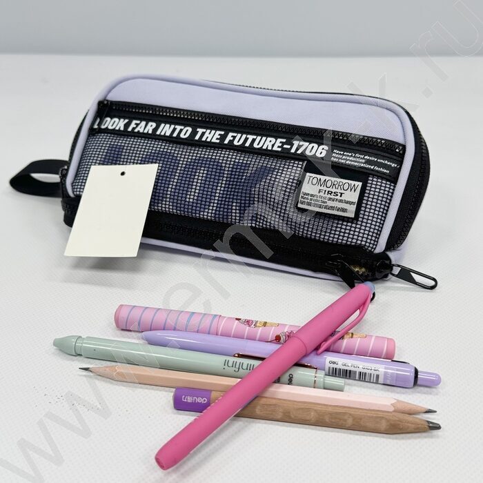 Пенал-косметичка "Look" 33*10*8см. /ассорти, полиэстер | Фото 3