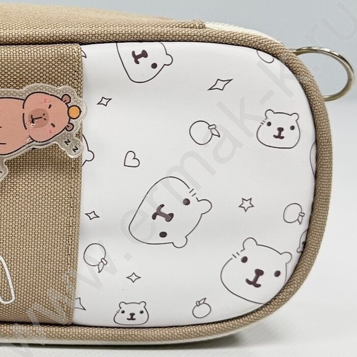 Пенал-косметичка "Capybara" 23*10*6см. /ассорти, полиэстер | Фото 6