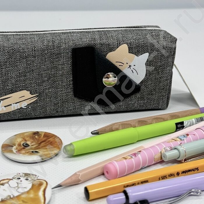 Пенал-косметичка "Cat" 20*6*4,5см. /ассорти, полиэстер | Фото 6