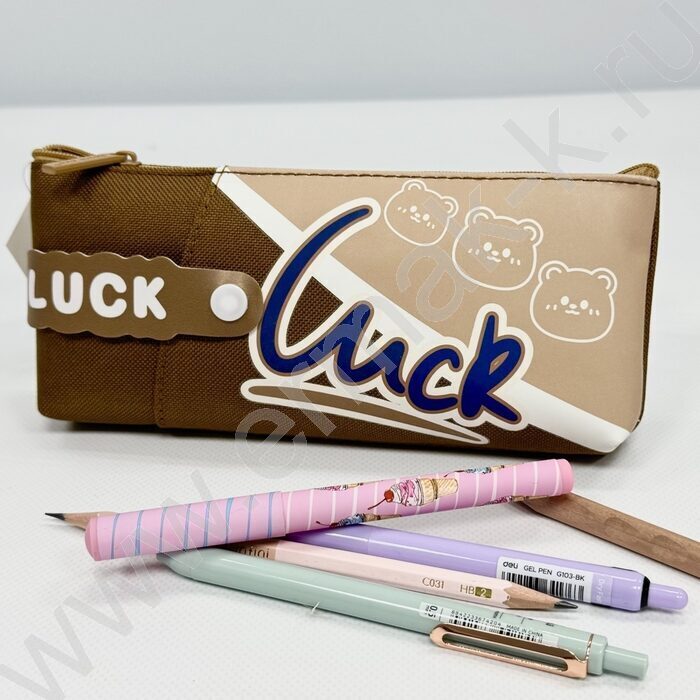 Пенал-косметичка "Lucky bear" 20*8*4см. /ассорти, полиэстер | Фото 3