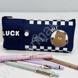 Пенал-косметичка "Lucky bear" 20*8*4см. /ассорти, полиэстер NEW | Фото 4