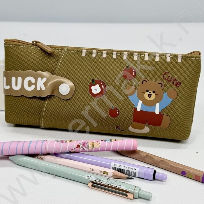 Пенал-косметичка "Lucky bear" 20*8*4см. /ассорти, полиэстер | Фото 5