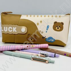Пенал-косметичка "Lucky bear" 20*8*4см. /ассорти, полиэстер NEW | Фото 6