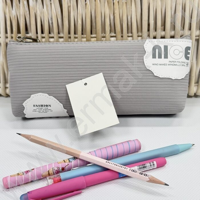 Пенал-косметичка "Nice" 20*8*4см. /ассорти, вельвет | Фото 6