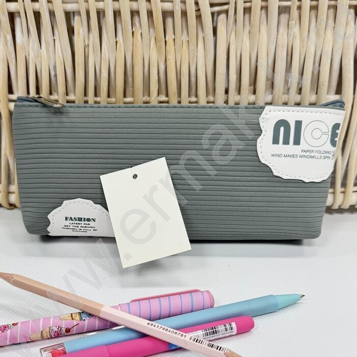 Пенал-косметичка "Nice" 20*8*4см. /ассорти, вельвет | Фото 7