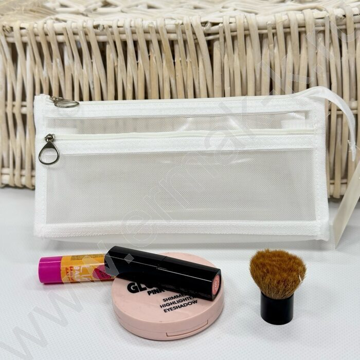 Пенал-косметичка /сетка, прозрачный /22*10*5см. /ассорти,  полиэстер | Фото 7