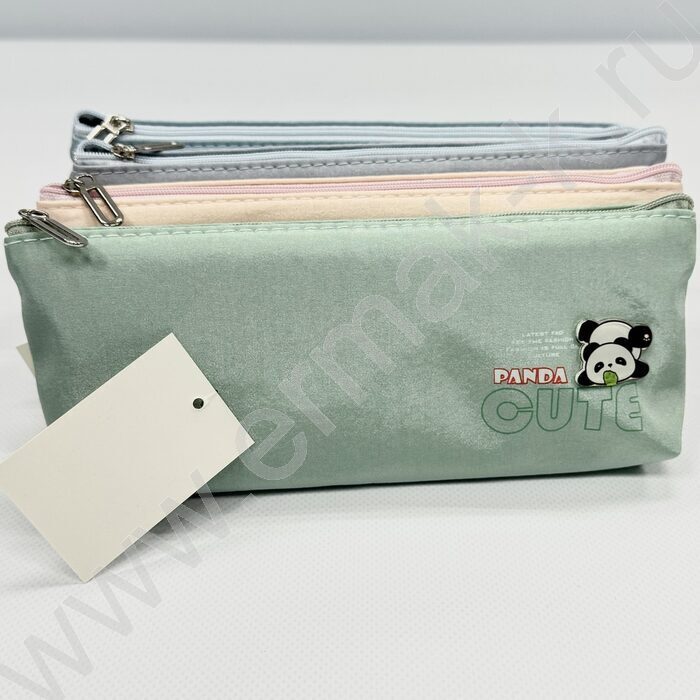 Пенал-косметичка "Panda" 22*8*4см. /ассорти,  полиэстер | Фото 3