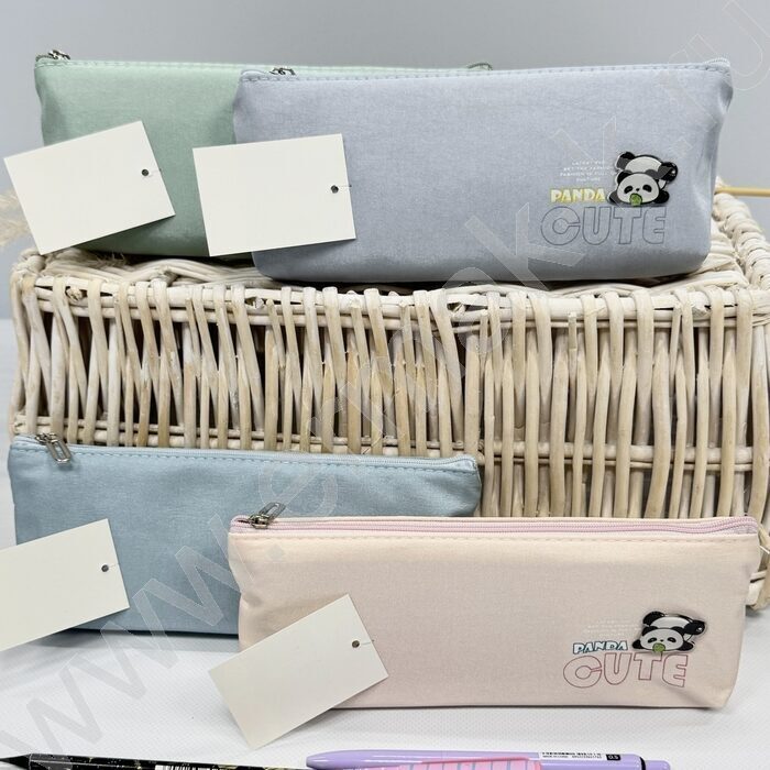 Пенал-косметичка "Panda" 22*8*4см. /ассорти,  полиэстер | Фото 4