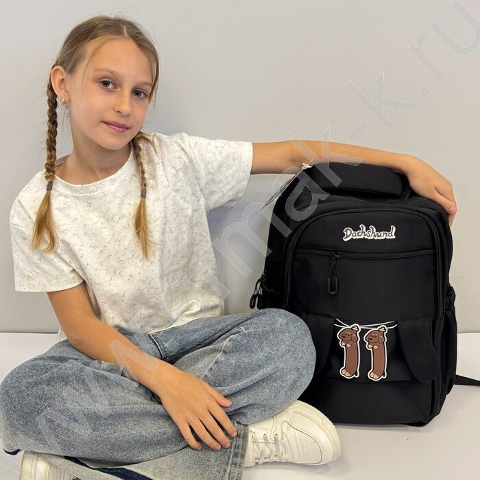 Рюкзак "Таксы" 48*30*20см. /черный | Фото 7