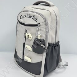 Рюкзак с кошельком "Рыбки и кот" 48*30*20см. /ассорти-1 | Фото 1