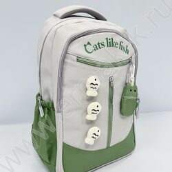 Рюкзак с кошельком "Рыбки и кот" 48*30*20см. /ассорти-1 | Фото 5