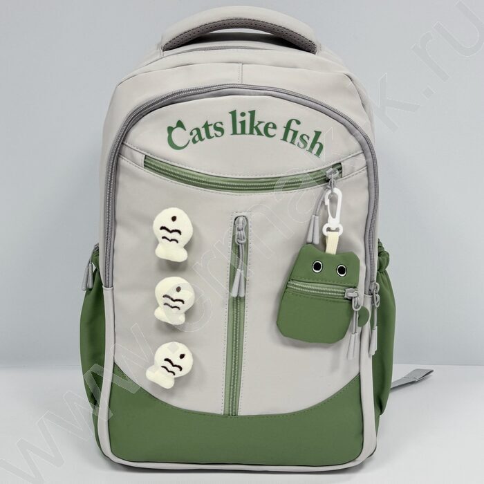 Рюкзак с кошельком "Рыбки и кот" 48*30*20см. /ассорти-1 | Фото 6