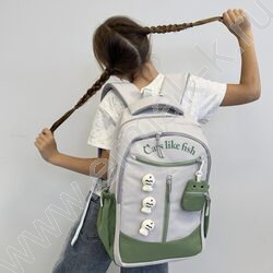 Рюкзак с кошельком "Рыбки и кот" 48*30*20см. /ассорти-1 | Фото 9