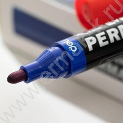 Маркер перм. /синий/ 2,5мм круг Everyu | Фото 3