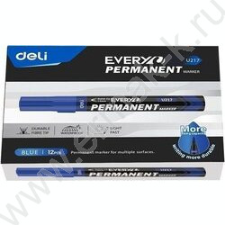 Маркер перм. /синий/ 1,5мм круг Everyu | Фото 2