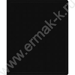 Папка 2 кольца 30мм  черная /пластик 0,5мм | Фото 1