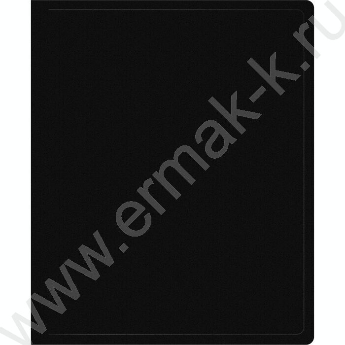 Папка 2 кольца 30мм  черная /пластик 0,5мм | Фото 1