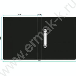Папка 2 кольца 30мм  черная /пластик 0,5мм | Фото 2