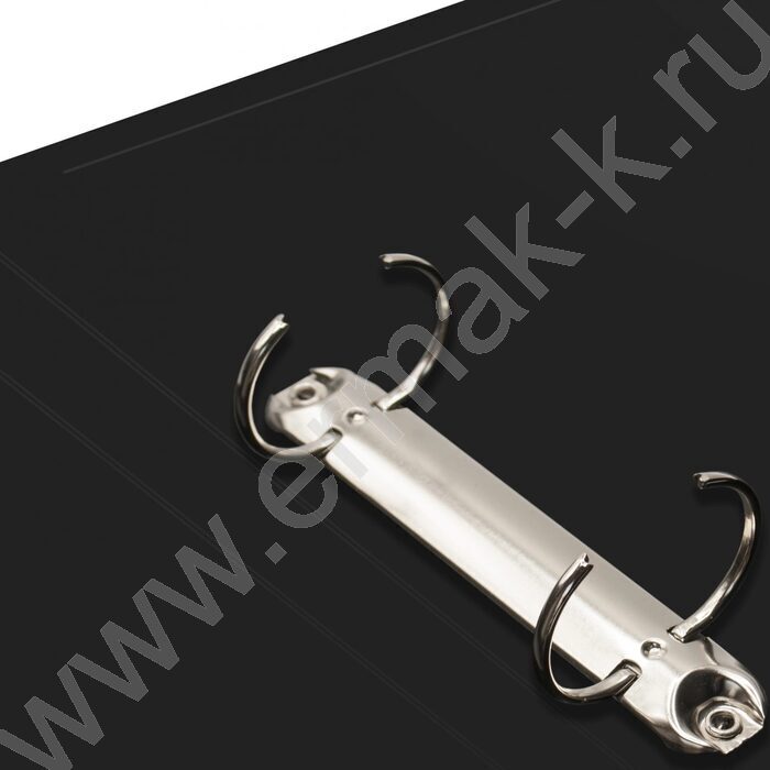 Папка 2 кольца 30мм  черная /пластик 0,5мм | Фото 4